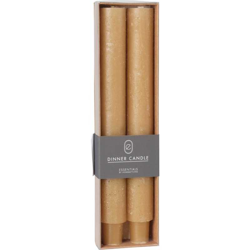 Ljus 2-pack Ockragula 3x25 cm Ljus 2-pack Ockragula 3x25 cm