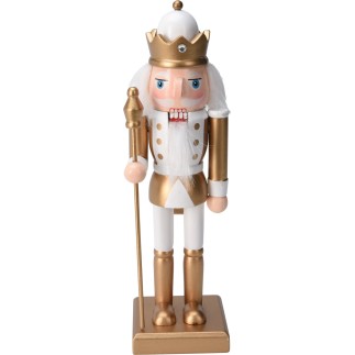 Nötknäppare Krona Guld Hatt Lilja Hatt Sten Hatt Guld Vit/Guld