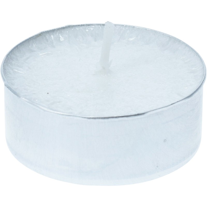 Ljus Värmeljus 12-pack Vita Silver Glitter 