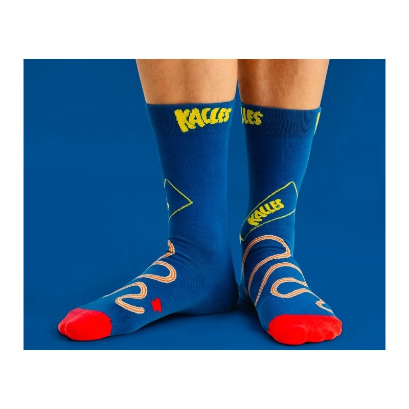 Strumpor Dalahäst Blå stl 36-40