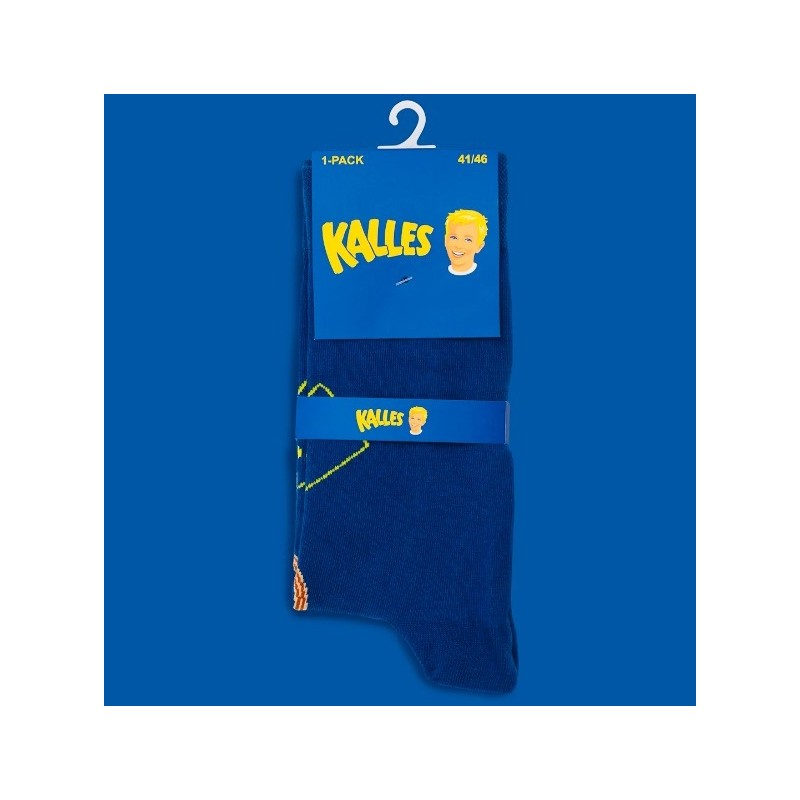 Strumpor Dalahäst Blå stl 36-40