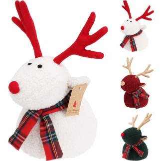 Dörrstopp Dekoration Ren Grön Vit Röd 23 cm