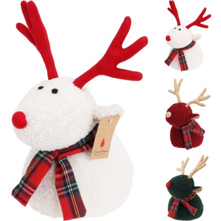 Dörrstopp Dekoration Ren Grön Vit Röd 23 cm