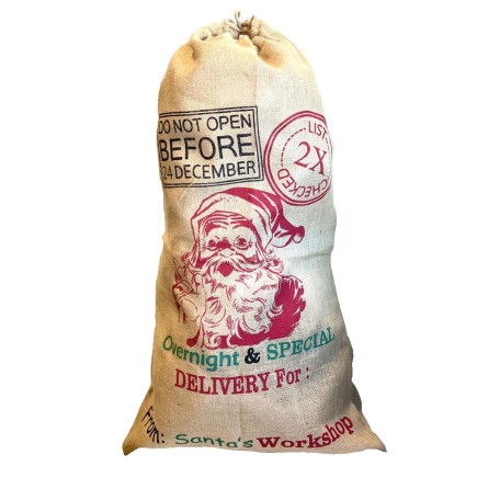 Julklappssäck Tomte Jute 100x61 cm