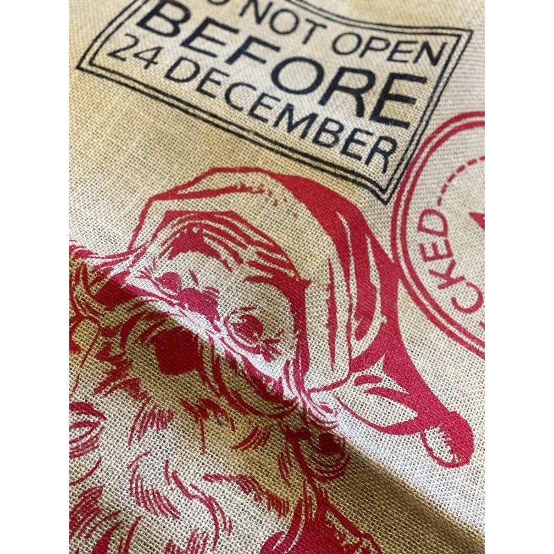 Julklappssäck Tomte Jute 100x61 cm