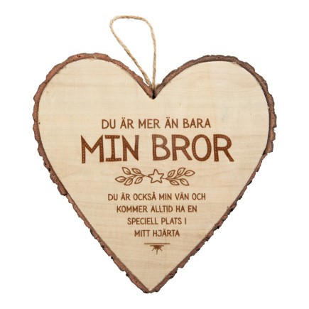 Hjärta Trä Bror