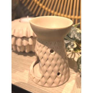 Oljebrännare Aromalampa Beigegrå 10 cm