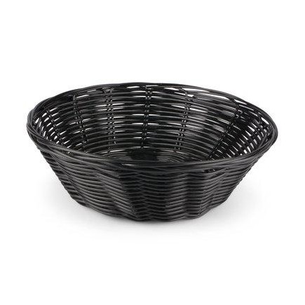 Brödkorg Korg Svart plast flätad 19 cm
