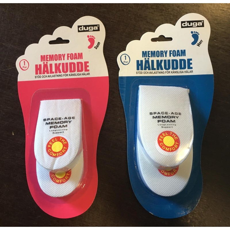 Sula Memory Foam för häl hälkopp hälinlägg skoinlägg hälsula
