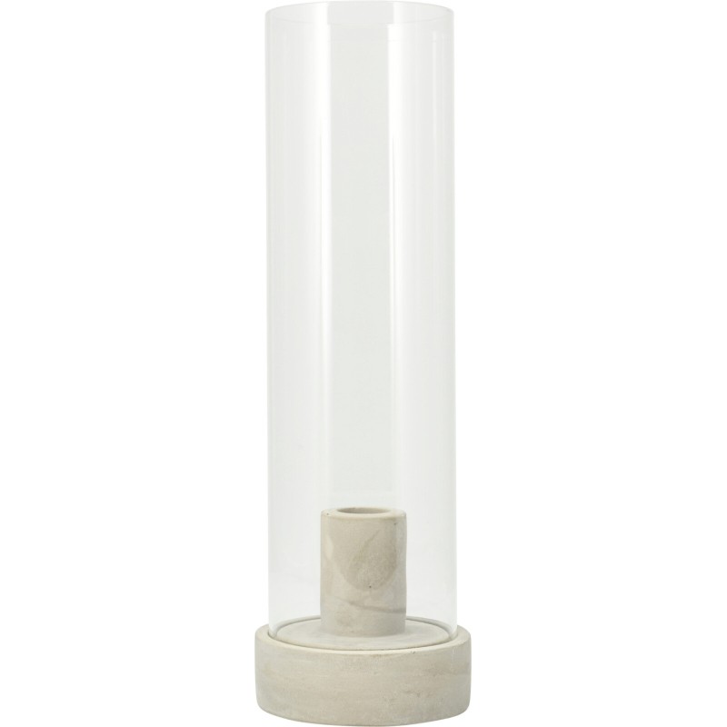 Ljushållare Ljusstake Glas Vit Svart Beige