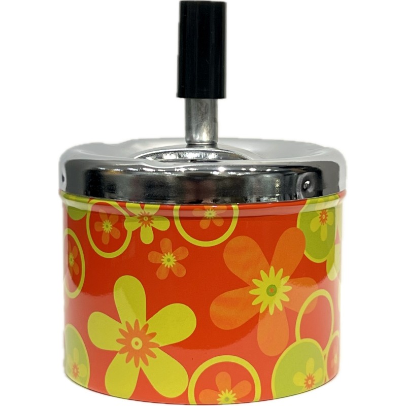 Askfat Blomma Snurr Metall