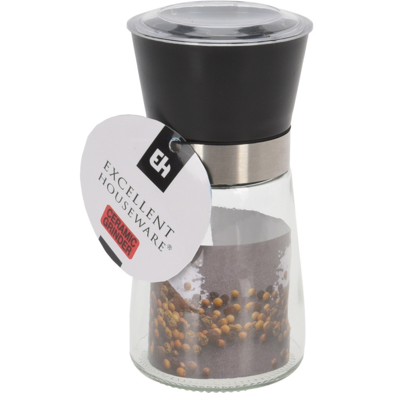 Pepparkvarn Glas Svart