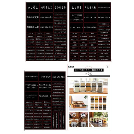 Etiketter Badrum Tvättstuga