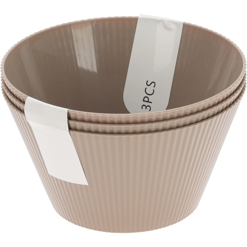 Skål Grå 3-pack Melamin Skål Grå 3-pack Melamin