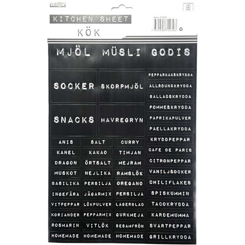 Etiketter Badrum Tvättstuga 