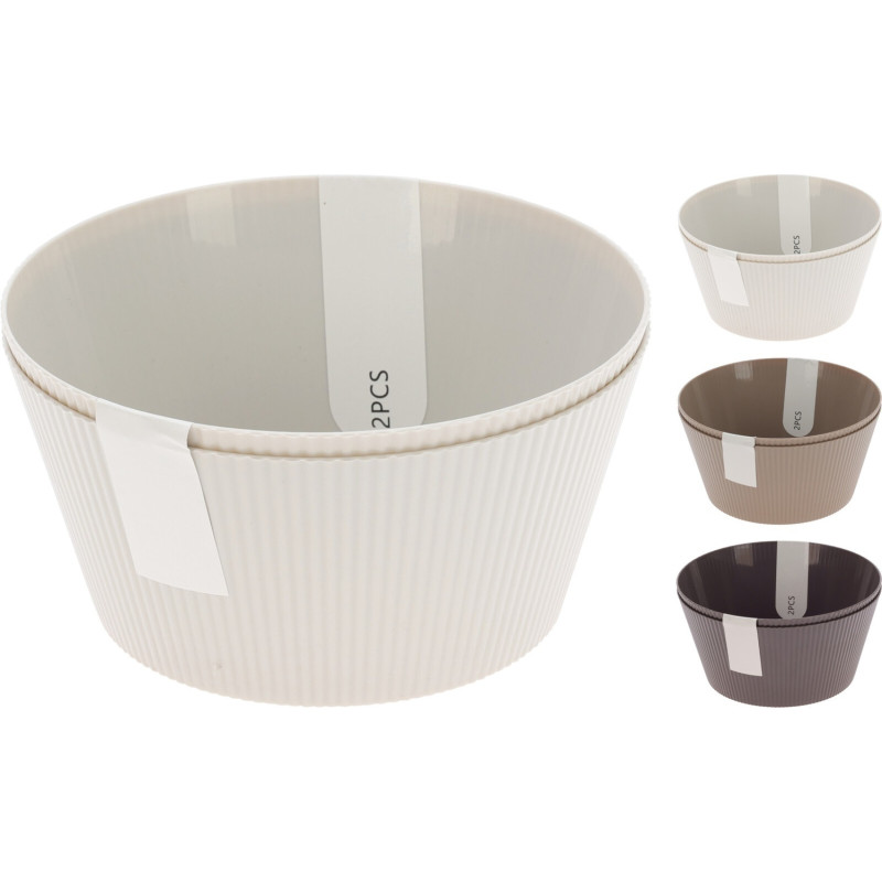 Skål Grå 2-pack Melamin Skål Grå 2-pack Melamin