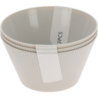 Skål Grå 3-pack Melamin Skål Grå 3-pack Melamin