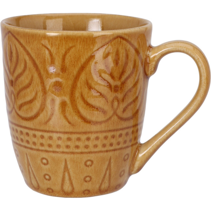 Mugg Brunorange Keramik 39 cl 4-pack