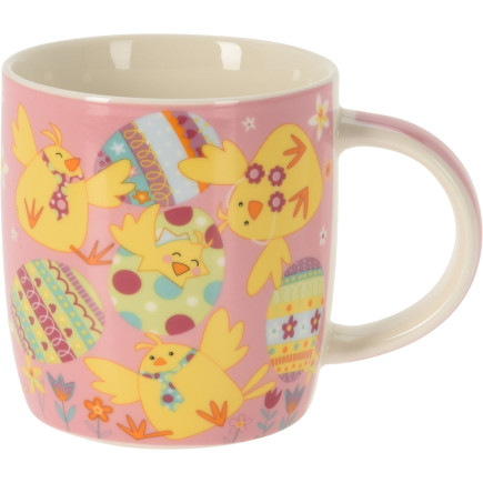 Mugg Påsk Rosa Kycklingar