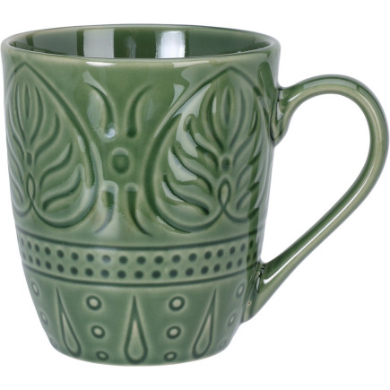 Mugg Brunorange Keramik 39 cl 4-pack