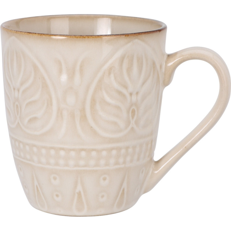 Mugg Brunorange Keramik 39 cl 4-pack