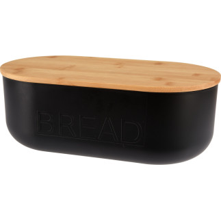 Brödburk Svart Lock Bambu 35 cm