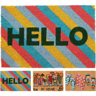 Dörrmatta Hello 59x39 cm