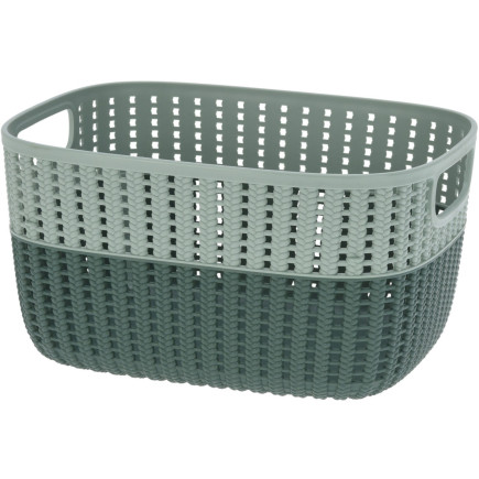 Korg Förvaring Beige Rosa Grå Grön Plast 22x28 cm