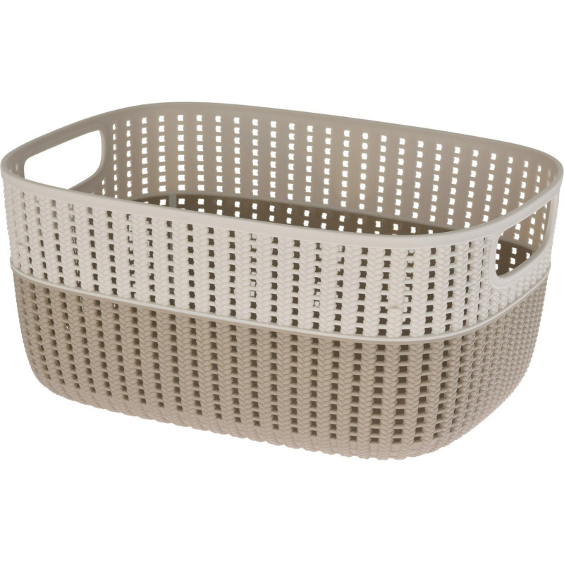 Korg Förvaring Beige Rosa Grå Grön Plast 38x28 cm