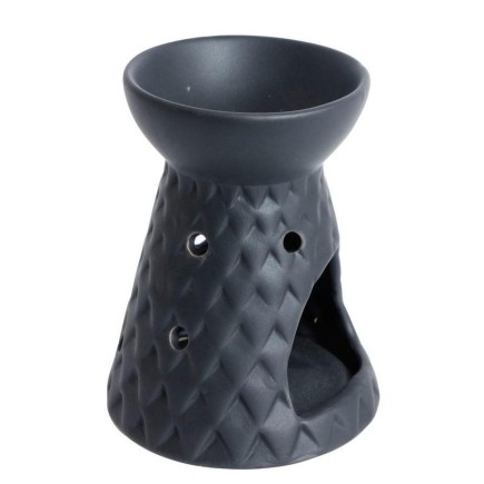 Oljebrännare Aromalampa Svart 10 cm