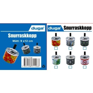 Askfat Rökning Förbjuden Snurr Metall