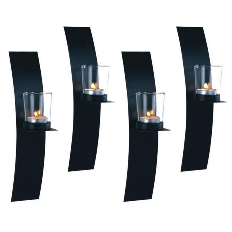 Lampett vägglykta bågljusstake 4-pack