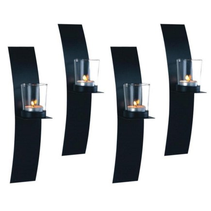 Lampett vägglykta bågljusstake 4-pack