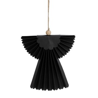 Ängel Häng Papp Svart 20 cm 2-pack