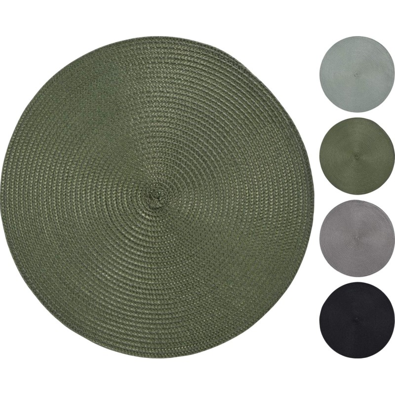 Underlägg Runt Grönt 38 cm 4-pack