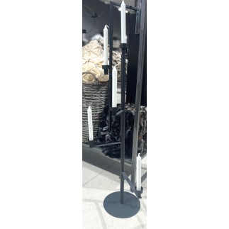 Golvljusstake Svart 100 cm