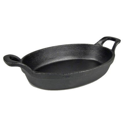 Panna gjutjärn oval 22 cm