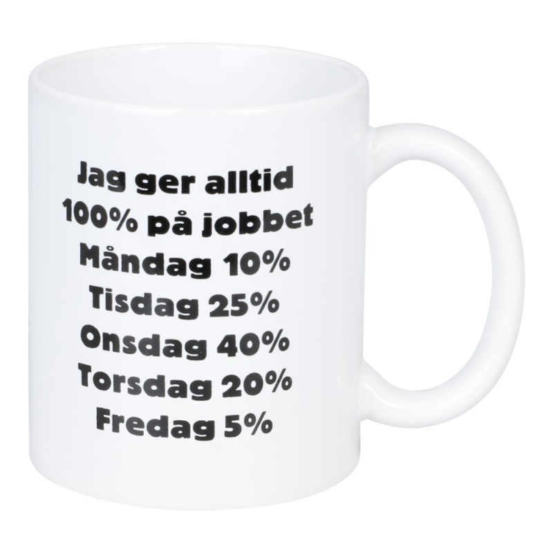 Mugg 100% På Jobbet Mugg 100% På Jobbet