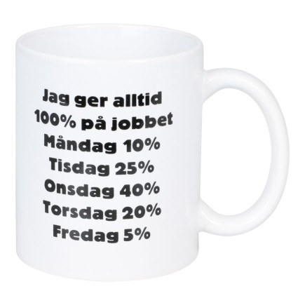 Mugg 100% På Jobbet