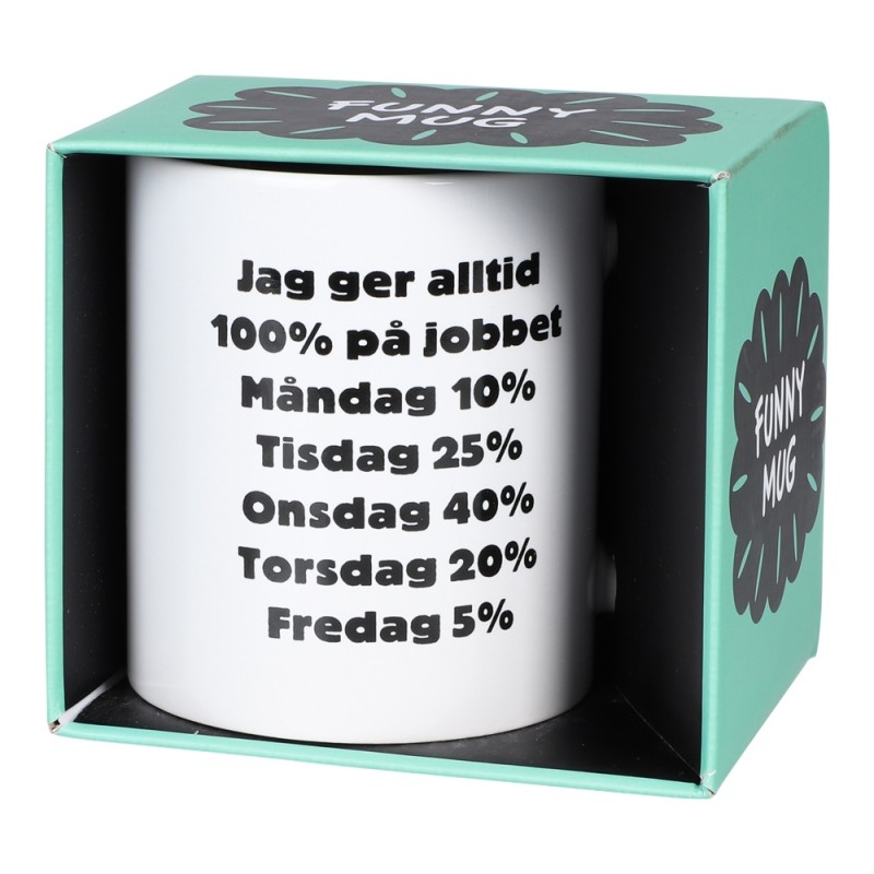 Mugg 100% På Jobbet Mugg 100% På Jobbet