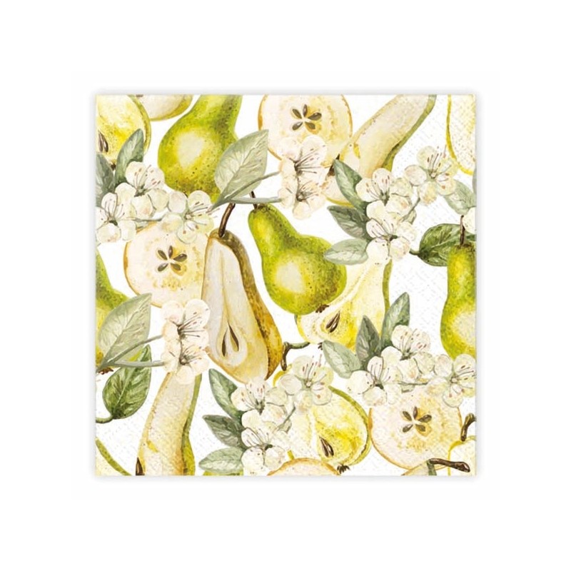 Servetter Päron 33x33 cm 20-pack