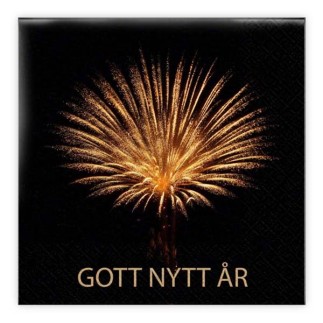 Servetter Gott Nytt År 33x33 cm 20-pack