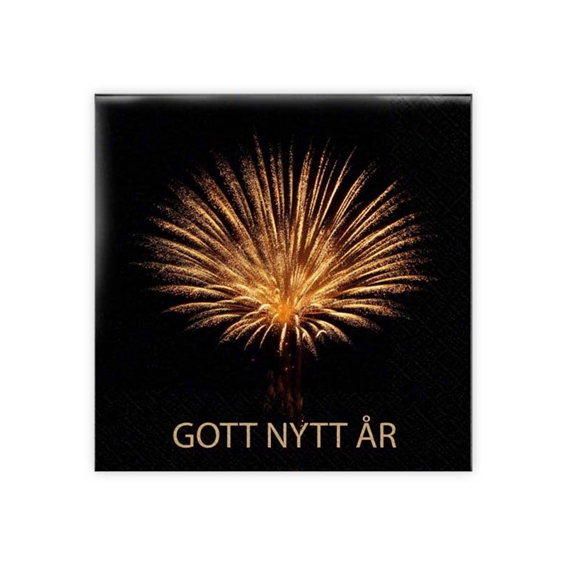 Servetter Gott Nytt År 33x33 cm 20-pack
