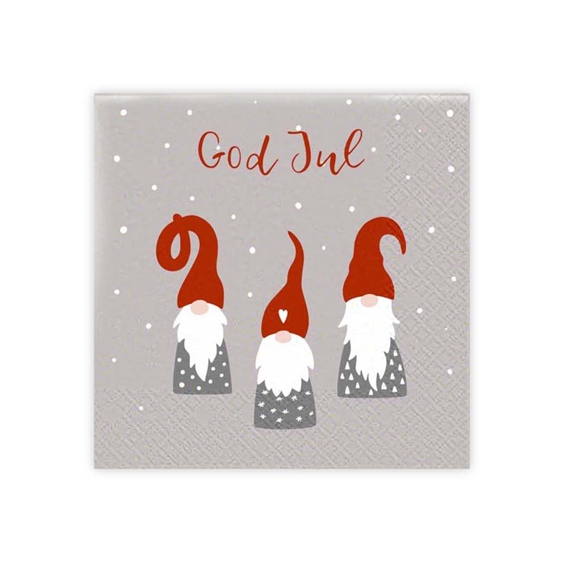 Servetter Julvätte 33x33 cm 20-pack