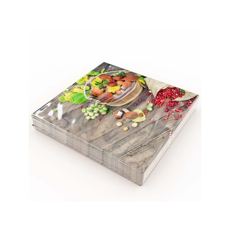 Servetter Höstskörd 33x33 cm 20-pack