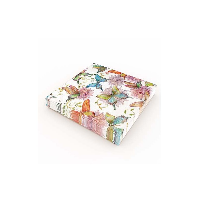 Servetter Fjäril 33x33cm 20-pack