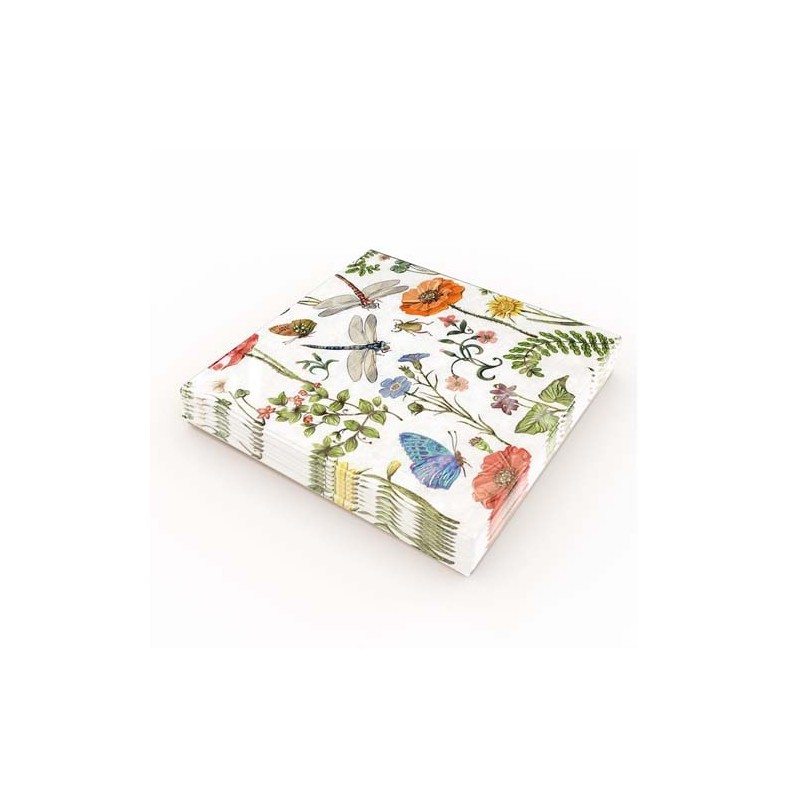 Servetter Trollslända 33x33cm 20-pack