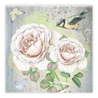 Servetter Talgoxe ros 33x33cm 20-pack