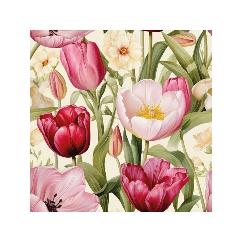 Kaffeservetter Tulpan 25x25 cm 20-pack