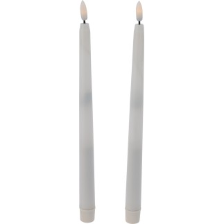 Ljus 2-pack LED Vita 27 cm